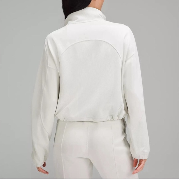 ❗️SOLD❗️Lululemon Brushed Soft Stream (Bone) Half Zip Top [Sz. 2] - Picture 3 of 6